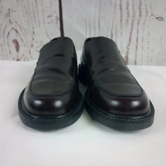 Bass &quot;Gavin&quot; Men's Italian Made Brown Leather Slip On Casual Dress Shoes…