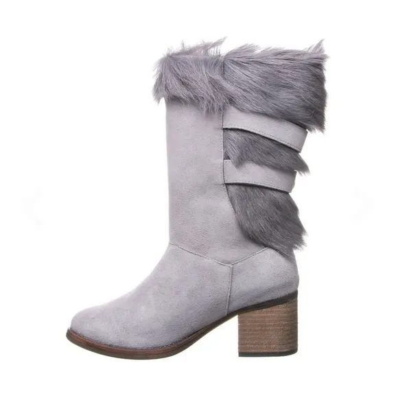 Bearpaw Madeline Gray Fog Mid Rise Boots