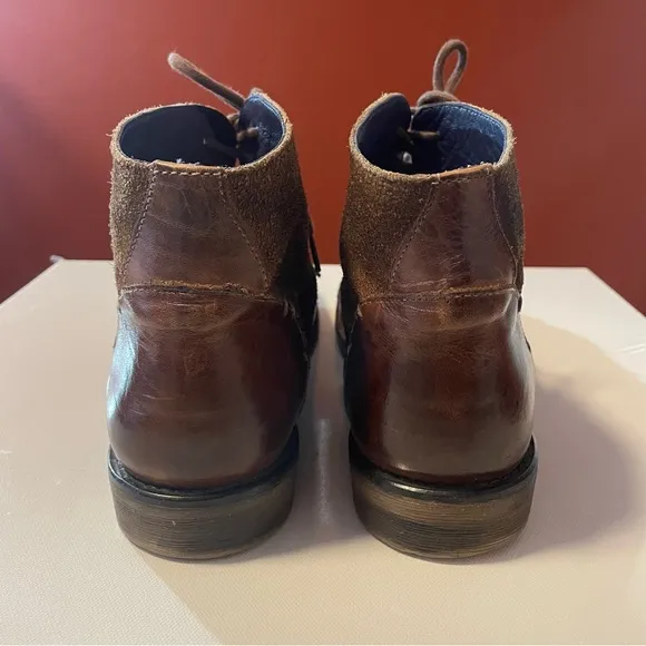 Bed Stu Men’s Dreck Brown Leather &amp; Suede Lace Up Casual Outdoor Boot
