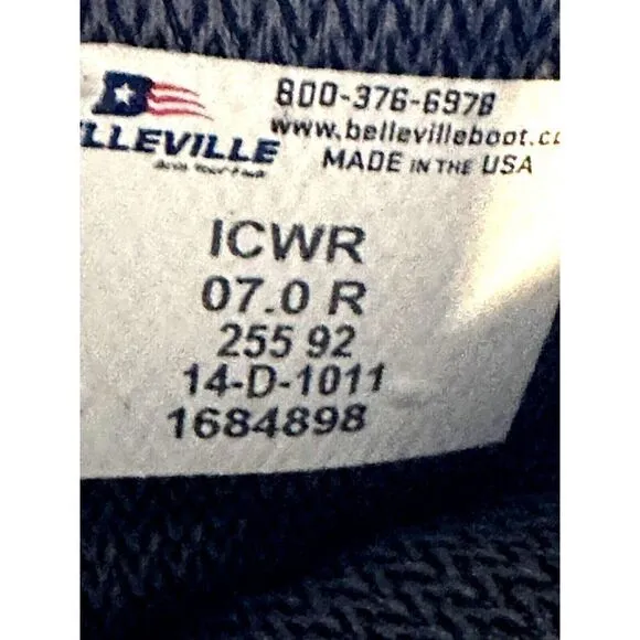 BELLEVILLE ICWR Intermediate Wet/Cold GORE-TEX Combat Military Boots Men's 7.0R