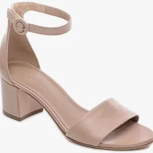 Bernardo Belinda Tan Block Heel Sandals with Ankle Strap size 9.5 $198