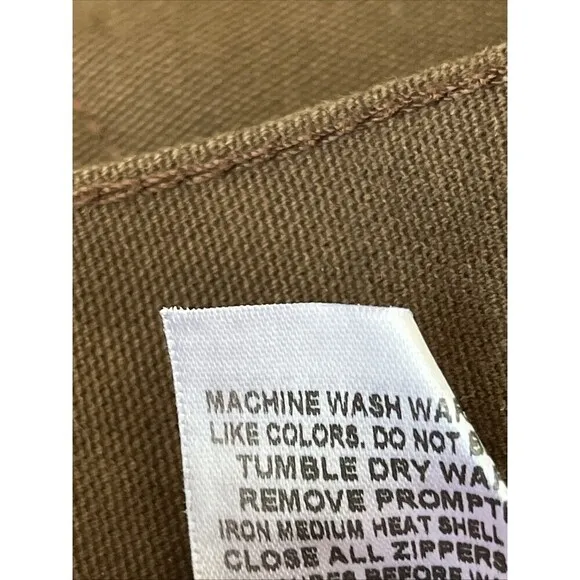 Berne Pants Washed Duck Carpenter Pant Relaxed Fit  Utility pockets 38x30 New