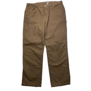 Berne Pants Washed Duck Carpenter Pant Relaxed Fit  Utility pockets 38x30 New