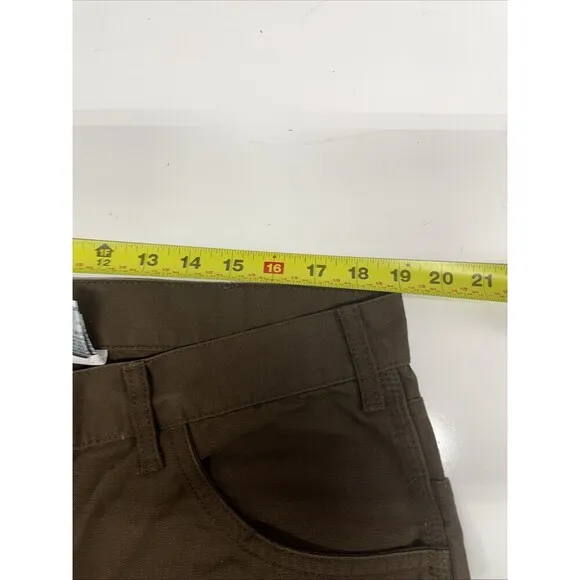 Berne Pants Washed Duck Carpenter Pant Relaxed Fit  Utility pockets 38x30 New