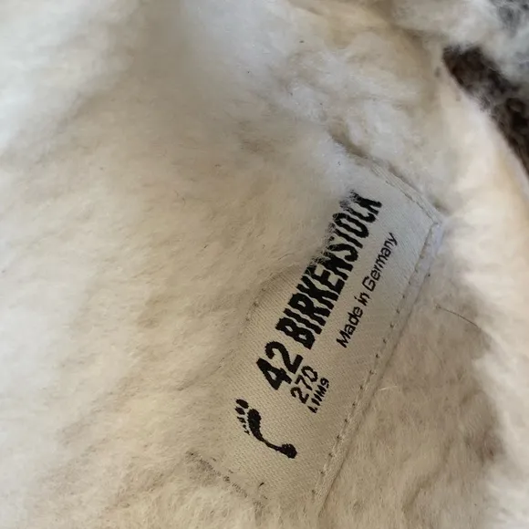 Birkenstock Arizona Genuine Shearling Lined Slide Sandals