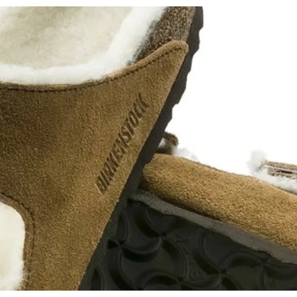 BIRKENSTOCK Arizona Shearling Sandals / 37 (US 6) Narrow | Mink Suede NIB