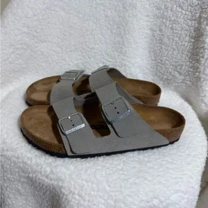 Birkenstock Arizona Suede Embossed Sandals, Size 42 (11 US)