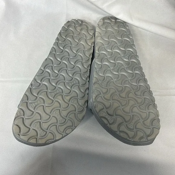 Birkenstock Barbados silver EVA rubber beach slide on sandal shoes 39
