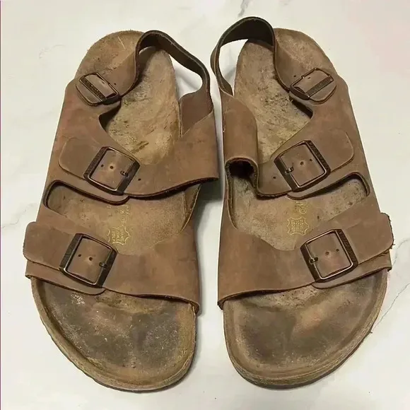 Birkenstock Brown Leather Sandals