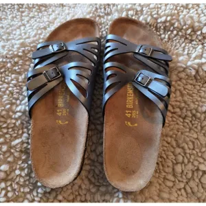 Birkenstock Granada Pewter Gray Double Straps Slide Sandals EU 41 L 10 M 8