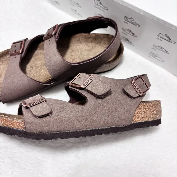 Birkenstock Kids Brown Sandals Roma Kids  Mocha Narrow Fit Size 33 / 2