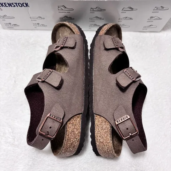 Birkenstock Kids Brown Sandals Roma Kids  Mocha Narrow Fit Size 33 / 2