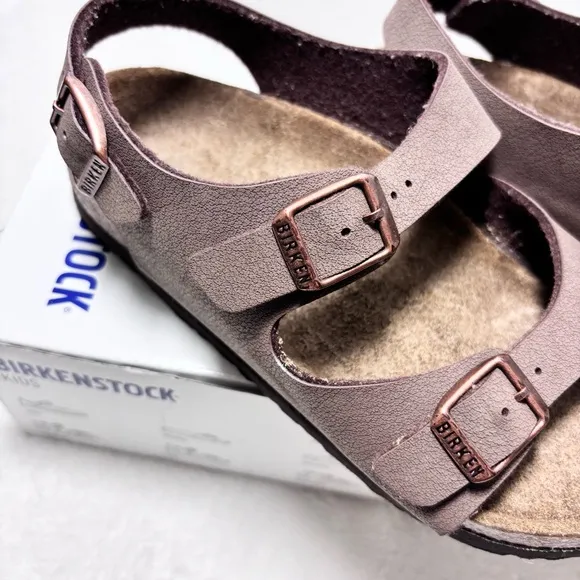 Birkenstock Kids Brown Sandals Roma Kids  Mocha Narrow Fit Size 33 / 2