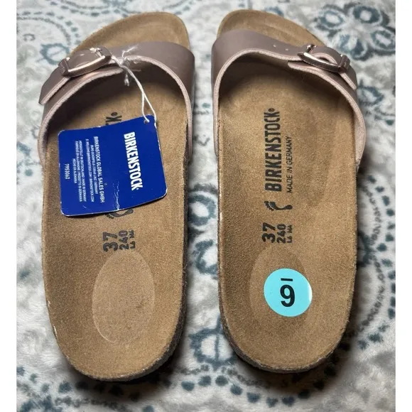 Birkenstock Madrid Birko- Flor Women's Sandals Cooper Size 37 US 6 Single Buckle