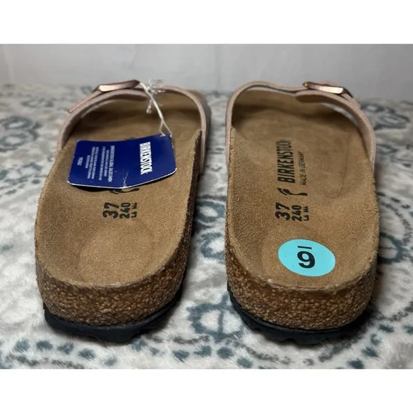 Birkenstock Madrid Birko- Flor Women's Sandals Cooper Size 37 US 6 Single Buckle