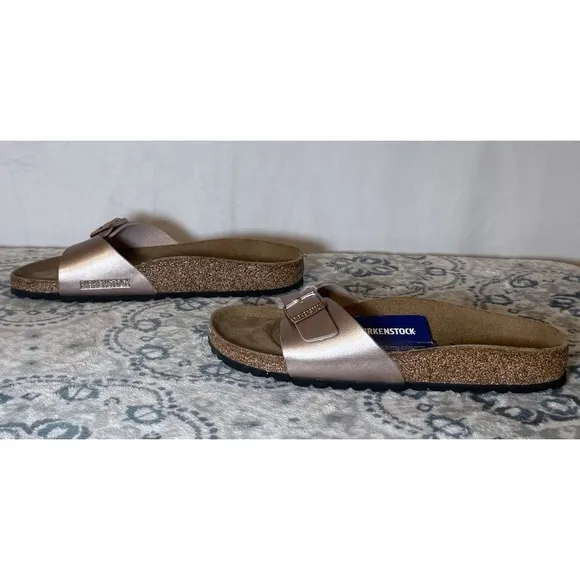 Birkenstock Madrid Birko- Flor Women's Sandals Cooper Size 37 US 6 Single Buckle