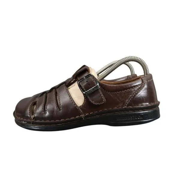 Birkenstock Shoes Womens 37 Sandal Madeira Closed Toe Leather Cork Comfort Brown
