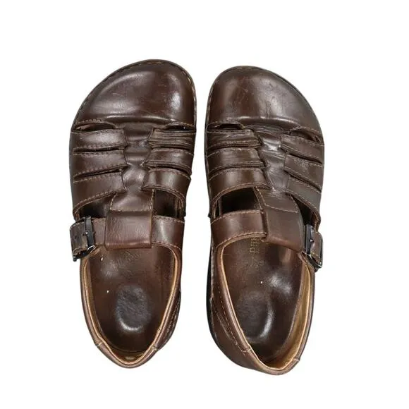Birkenstock Shoes Womens 37 Sandal Madeira Closed Toe Leather Cork Comfort Brown