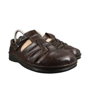 Birkenstock Shoes Womens 37 Sandal Madeira Closed Toe Leather Cork Comfort Brown