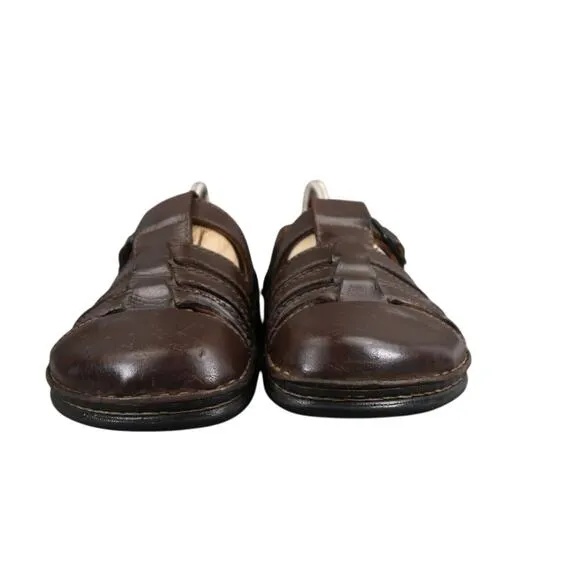 Birkenstock Shoes Womens 37 Sandal Madeira Closed Toe Leather Cork Comfort Brown