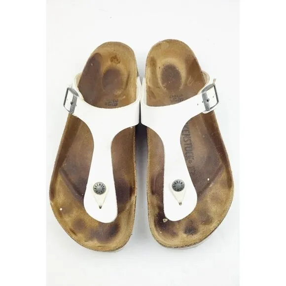 Birkenstock White Womens Sandals - Size 38 /‎ US 7.5