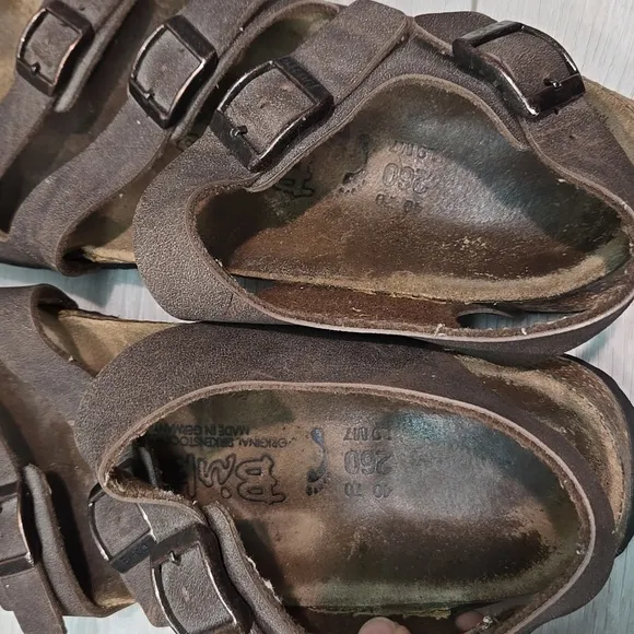 Birkis By Birkenstock Women Ankle Strap Brown Sandals Shoes Sz 40/9 Narrow