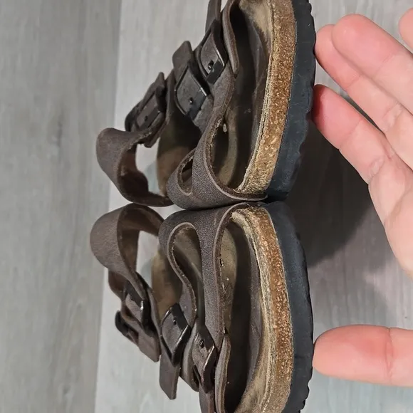 Birkis By Birkenstock Women Ankle Strap Brown Sandals Shoes Sz 40/9 Narrow