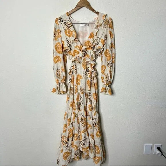 Bishop   Young x Anthropologie Paloma Cut-Out Dress In Montecito Womens Size S