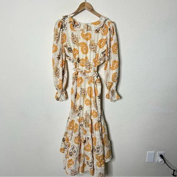 Bishop   Young x Anthropologie Paloma Cut-Out Dress In Montecito Womens Size S