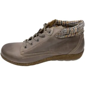 BIZA Hailey Leather Lace Up Hiking Ankle Boots 42 Women's 11 Gray Brown