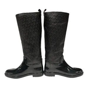 Black Micheal Kors rain boots size 6