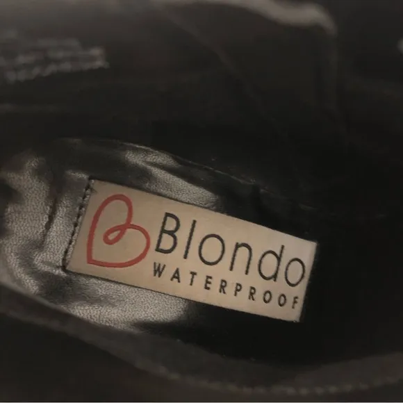 Blondo Black Nubuck Zip Ankle Boots