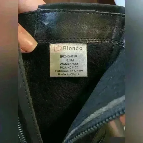 Blondo Val Waterproof boots - worn once, like new Sz 8.5 leather