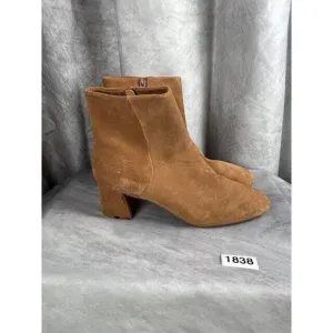 Blondo Women's Alida Waterproof Zip Up Ankle Booties, Brown, 11 Medium US