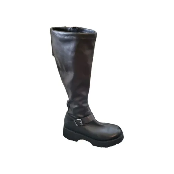 Blondo Women's Waterproof Black‎ Vienna Block Heel Knee High Boots Size 8.5
