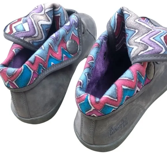 Blowfish Machiko Malibu Fold Over Patterned Colorful Casual Shoes