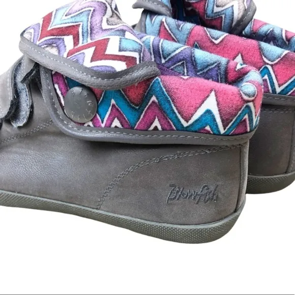 Blowfish Machiko Malibu Fold Over Patterned Colorful Casual Shoes