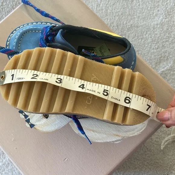 Blue Kids Shoes by a company in Chile