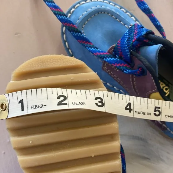 Blue Kids Shoes by a company in Chile