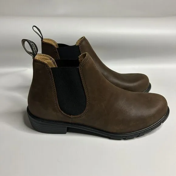 Blundstone BL 1970 Ankle Chelsea Boot US 11 Antique Brown Leather Women’s