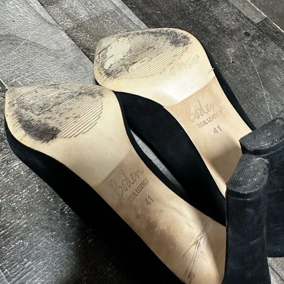 BODEN Shrewsbury Heels Shoe Boots Size 41 Black Cocktail formal 9.5 US