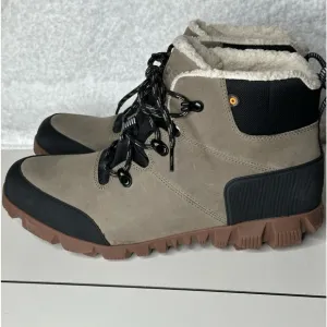 Bogs Arcata Urban Leather Mid Women's Winter Boots Lace up Lug Sole Sheerling