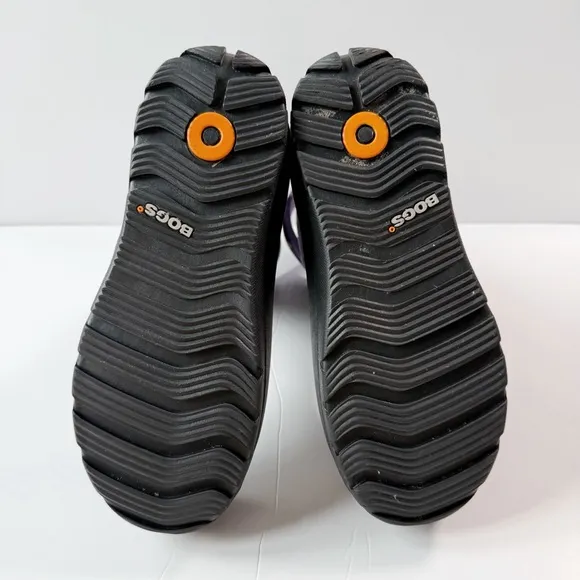 BOGS Youth Girl Black Floral Waterproof 58°F/-50°C Winter Snow Boots SZ6 Outdoor