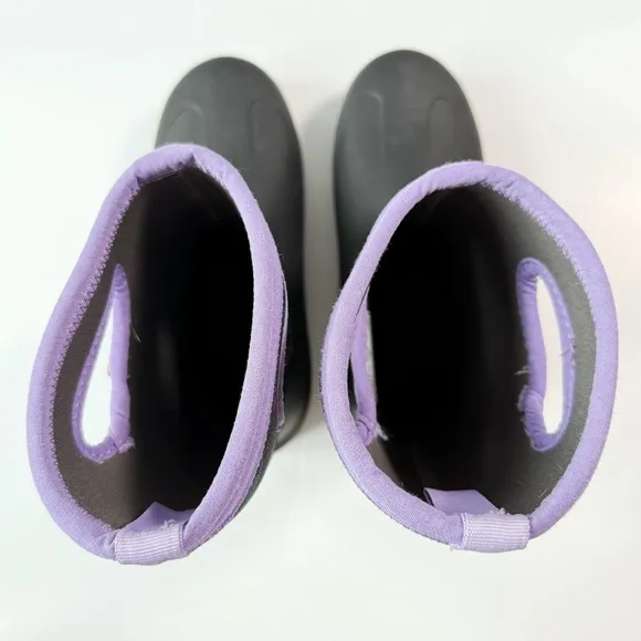 BOGS Youth Girl Black Floral Waterproof 58°F/-50°C Winter Snow Boots SZ6 Outdoor