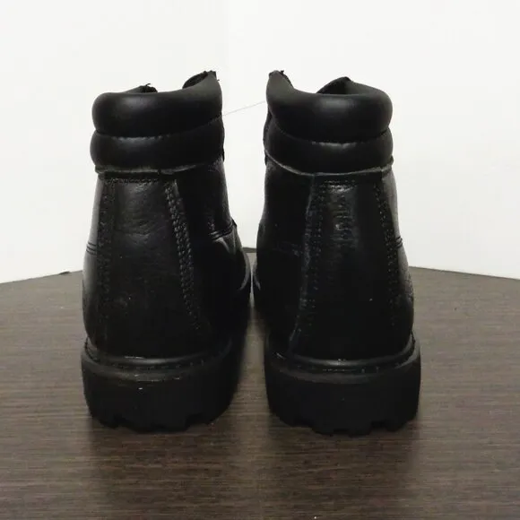 Brand New Dickies Raider Leather Work Boots, Mens:8. Black. No Box. DW7015 F55