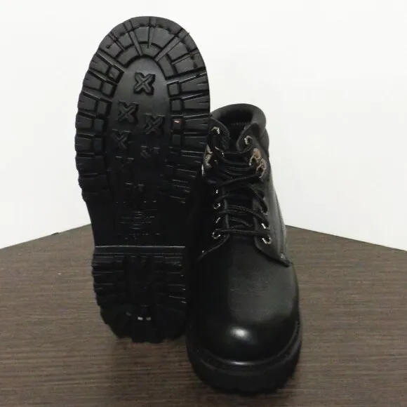 Brand New Dickies Raider Leather Work Boots, Mens:8. Black. No Box. DW7015 F55