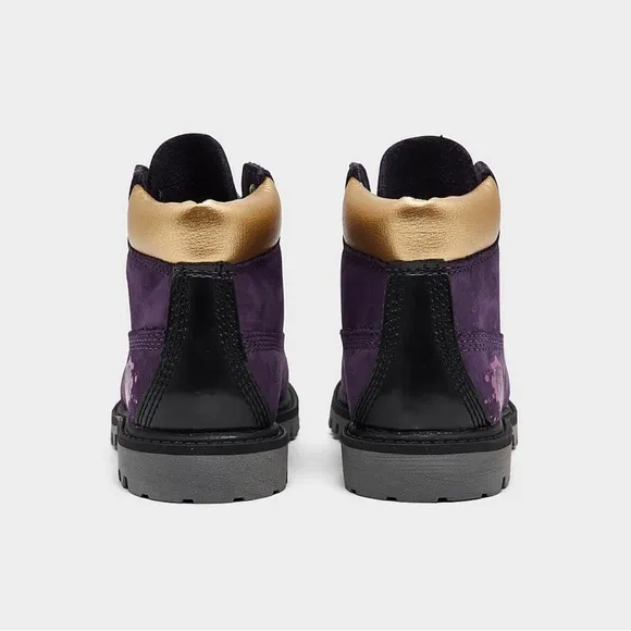 BRAND NEW! Toddler Purple &amp; Gold Timberland Boots - Sz. 5