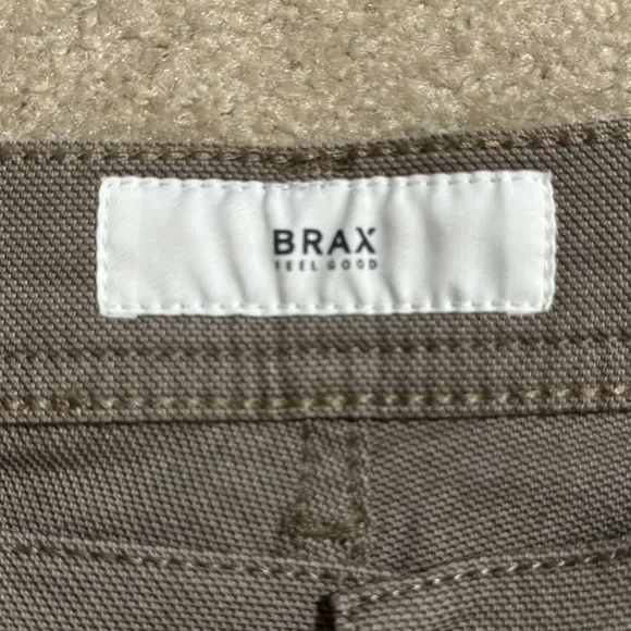 Brax Cooper Fancy Trouser Pant Brown 5-Pocket Office Minimalist 35x32