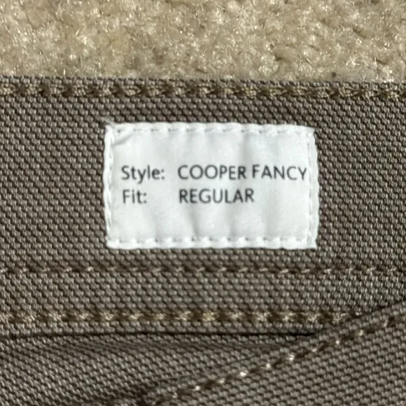 Brax Cooper Fancy Trouser Pant Brown 5-Pocket Office Minimalist 35x32