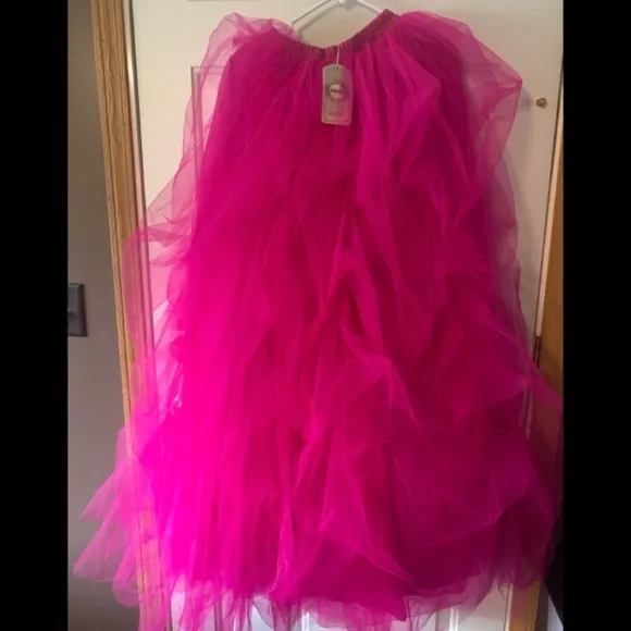 💗Bright Pink Tulle Maxi Skirt💗